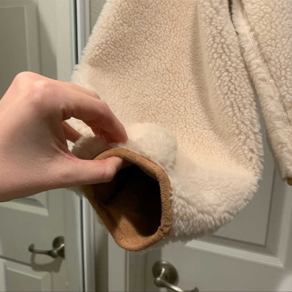 NWT Express Sherpa and Suede Coat - Picture 11 of 13